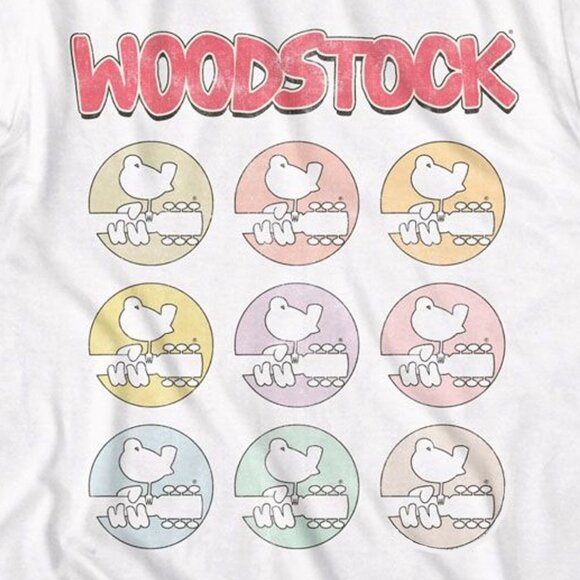 Woodstock Multi Color Icons 1969 Rock Festival Fan Gift Graphic T-Shirt 79 - Picture 2 of 5